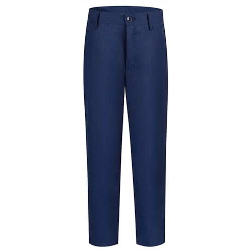 Boys Dress Pants Slim Fit Toddler Suits Pants for Boy Navy Blue Size 14