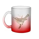 Disponible en 4 couleurs Fabulous Mug en Verre Rouge - Oiseau Séricorne Biologie Illustration Ancienne