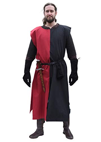 Tabard médiéval Eckhart Battle-Merchant style chevalier damier S-XXL