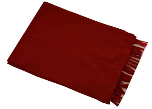 Nayt Solid Fleece Scarf Red