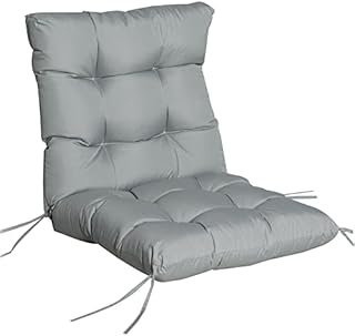 Outsunny Garden Back Chair Cushion, Comfortable Patio Seat Cushion Pad with Backrest for Outdoor & Indoor Use