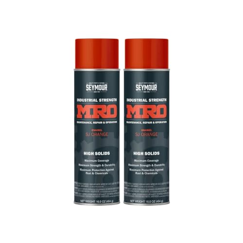 Seymour Industrial MRO High Solids Spray Paint, Skyjack Orange, 2 Pack