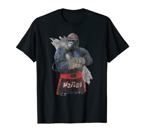Muay Thai Gorilla Fighter Team Kickboxing Artes Marciales Camiseta
