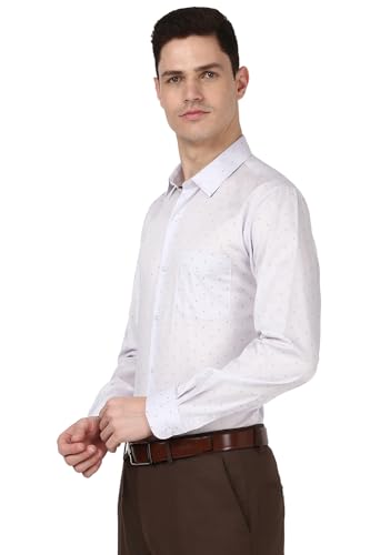 Image of Peter England Men's Cotton Print Slim Fit Shirt