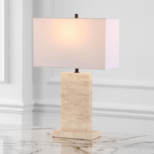 Lámpara de mesa Jennabriana Travertine/Black 26 pulgadas miniatura 2