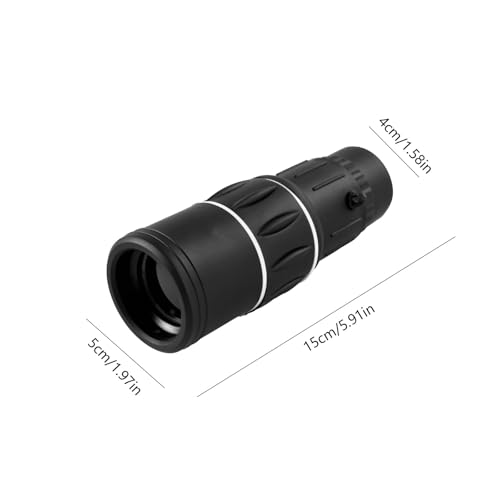 High Powered Monocular 12×52 – HD BAK4 Prism Waterproof for Men Women, Hunting Hiking Travel (Black)
