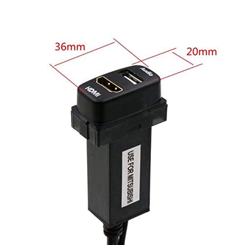 Amazon | 三菱HDMI入力ポート USB入力ポート カーUSBポート 三菱車系用