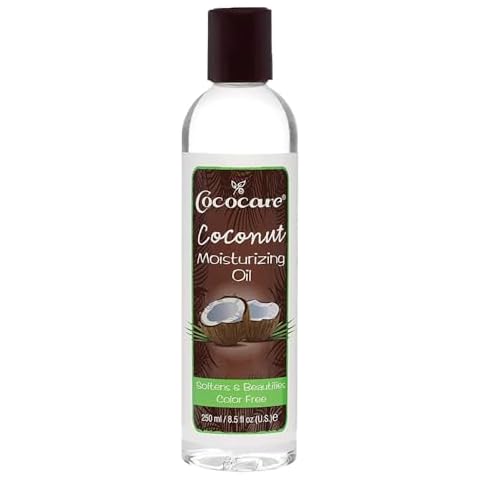Cococare Coconut Moisturizing Oil 8.5 Fl Oz. - Formulated with Natural Coconut Oil - Lightweight Cover