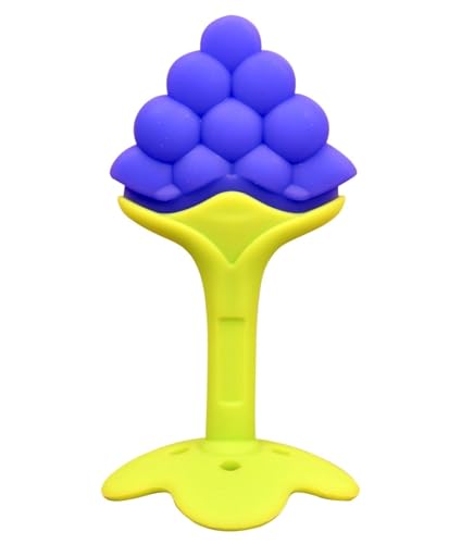 Image of BabyBee Fruit Feeder Pacifier with Rattle (1 Pcs) with 1 PCS Silicone Baby Food Dispensing Spoon 90ML and 1 pcs Fruit Teether 1pcs Finger Brush 1 pcs Baby bib (Blue)
