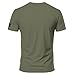 Dion Wear Mens Graphic T-Shirts - Spartan Warrior Short Sleeve T-Shirt, Military Green, X-Large