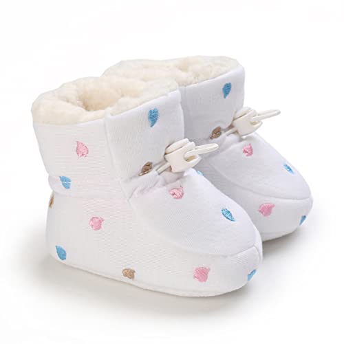 EnJoCho Little Boys Home Shoes Baby Shoes Fleece Warm Short Boots Shoes Fashion Printing Non Slip Breathable Nude Boots2