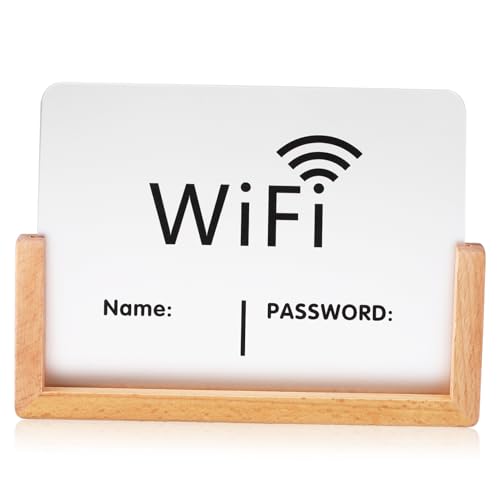 Signe de reseau wifi en acrylique pour afficher facilement les codes internet aux clients - 5