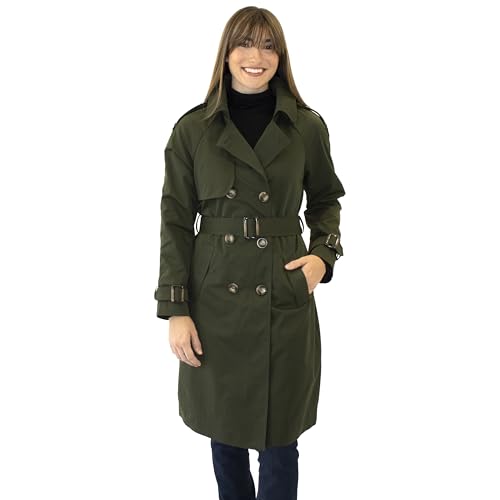 Amazon.com: NINE WEST Women's 39-inch Double-Breasted Belted Coat