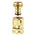 Litorange Easy Connect New Garden Hose Nozzle End and Quick Connector Kit. 3/4 inch MHT X FHT Brass Easy Connect Fitting Adapter 4 Piece Set Male and Female