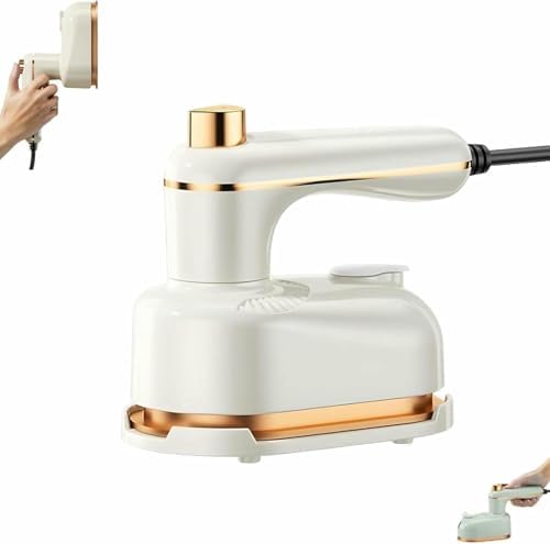 Portable Handheld Steam Iron, 2-in-1 Cact Travel Steamer for Clothes – Compact Mini Iron for Dorm, Travel, Sewing, Fast Heating, Easy to Use