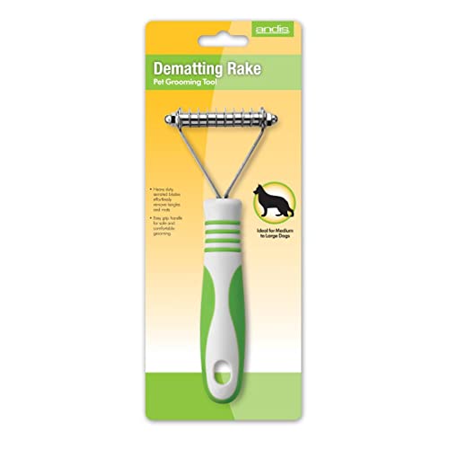 Image of Andis Flexible Grooming Rake for Pet Coat Detangling, Undercoat Shedding & Knot Removal