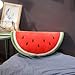 MIAOOWA Official Store 1 szt. pluszowy arbuz nasionami zabawka wypchana lato owoce zabawka trójkąt półkole rekwizyty poduszka dekoracja okna sklepu poduszka 50 x 40 cm półkole
