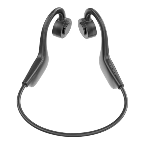 FUOYLOO Auriculares Inalámbricos de Conducción Ósea Diseño Cómodo 5.1 Batería 180mah y Material Abs Aleación de Titanio para Deportes y Uso Diario