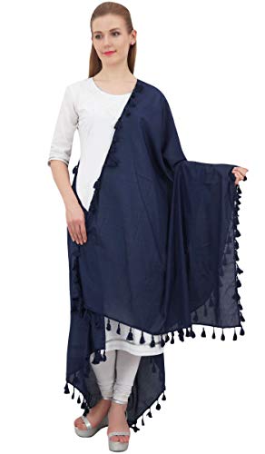 Cotton Neck Wrap Indian Dupatta Chunni Long Stole Tassel Scarf4