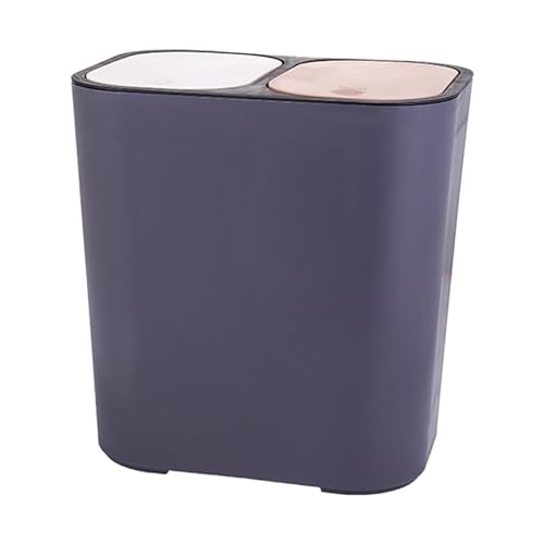 Conteneur à déchets de salle de bain poubelle rectangulaire grise