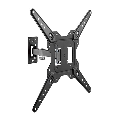 LUMI ECONOMICAL Full-Motion TV Wall Mount | Universal | LPA68-441 | Fit Screen Size:23"-55" | TV Mount | Colour : Powder Coated Black