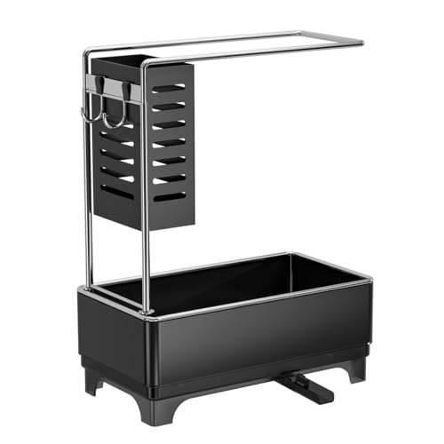 Imagen de RichVibe Organizador de drenaje para fregadero de cocina con soporte de esponja