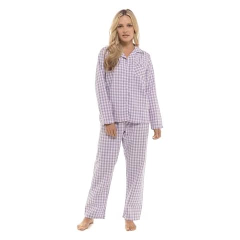 INSIGNIA Ladies Gingham Pyjama Set in Lilac Cover