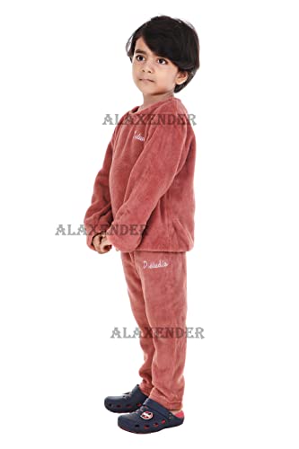 Image of Winter Night Suit for Kids Top & Pajama Set (Warm Fleece) Size (4 to 6 Years Kids)