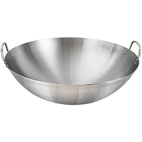 Wok de acero inoxidable con asas para inducción miniatura 1