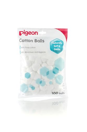 Pigeon Cotton Balls 100% Pure Cotton Soft Absorbent And Hygienic 100 White