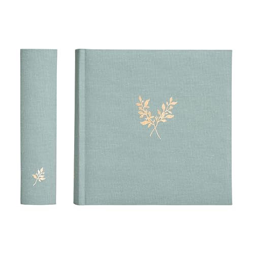 Elegant Linen Photo Album - 200 Acid-Free Pockets for 4x6 Pics - Perfect for Weddings & Gifts
