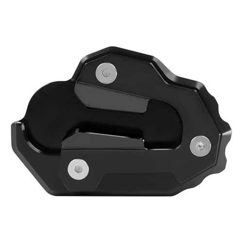 に適合するホンダ GL1800 に適合するゴールドウィング 1800 F6B 2020-2023 用 オートバイ CNC キックスタンド延長パッド フットサイドスタンドサポートプレート 通り(Black-No Logo)