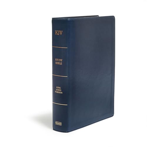 KJV Study Bible, Full-Color, Navy LeatherTouch