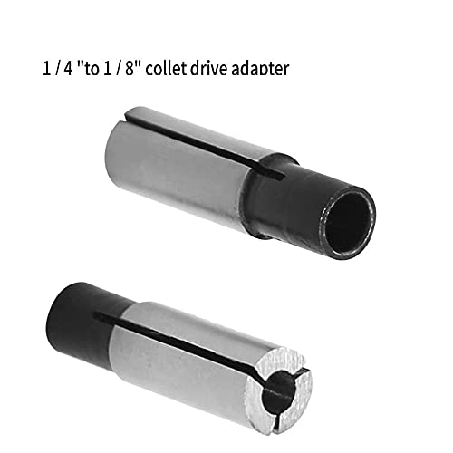 1/4" To 1/8" Collet Chuck Driver Adapter,Cnc Engraving Bit Router Adapter For Engraving Machine Tool (Pack Of 2) #TOP2