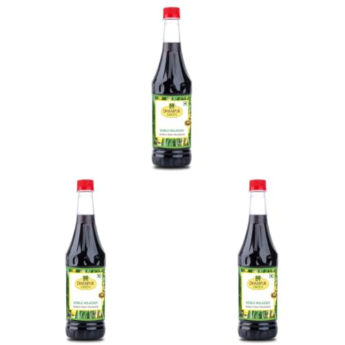 Image of Dhampure Speciality Sugarcane Molasses, 800Ml | Molasses Syrup For Baking, Cookies, Cakes, Muffins, Pastries, Toppings, Desserts & Sweets | Mineral Rich & Thick Fancy Molasses (Pack of 3)