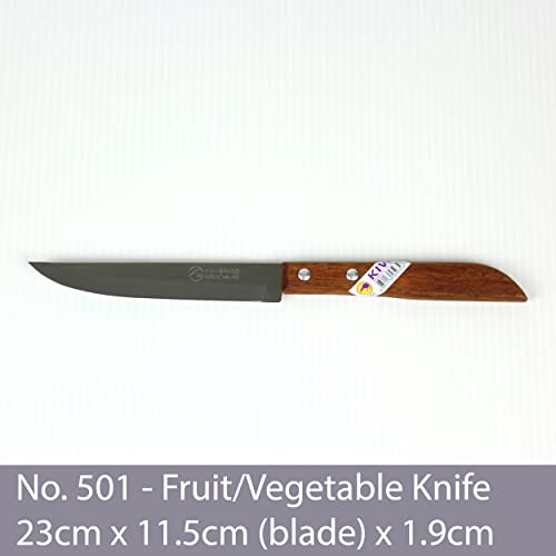 Kiwi Stainless Steel, Wood Handle Kitchen Knife # 501 #TOP2