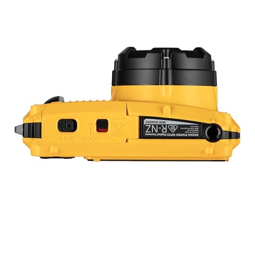 Image of Kodak PIXPRO WPZ2 Digital Camera (Yellow) | 16MP Sensor, 4X Optical Zoom, Waterproof Shockproof Design & Full HD Video | Great for Outdoor & Travel Photos (WPZ2YL) + 32GB Card + Case + Cleaning Cloth