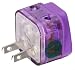 HIGH QUALITY AC POWER TRAVEL ADAPTER PLUG FOR USA US CANADA SOUTH & NORTH AMERICA JAPAN TAIWAN PHILIPPINES / WITH DUAL PLUG-IN PORTS AND SURGE PROTECTION