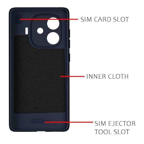 Image of Shockproof Case for iQOO Neo 10R 5G | Full Camera Protection | TPU Flexible Back Cover for iQOO Neo 10R 5G (Steel Blue)