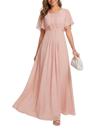 Image of Ever-Pretty Women's Applique Chiffon Formal Wedding Guest Dresses