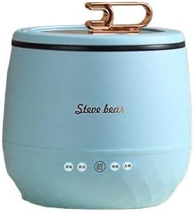 【1.8L 1-3人用】小型炊飯器 2合炊き 炊飯ジャー ミニ おかゆ調理モード 6時間保温予約機能 ご飯を炊く 早く炊く 時短 濃厚ブラック鍋、コンパクト、おしゃれ、持ち運びやすい、スタンド、調理鍋、一人暮らし、小型家電