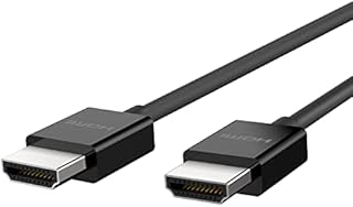 High quality Belkin ultra high speed HDMI 2.1 cable, 4K/Dolby Vision HDR, optimal playback from Apple TV, 2 m - black