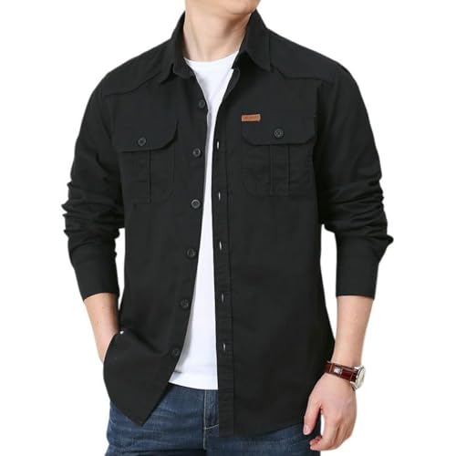 Chemise de travail coupe ample homme en tissu léger et anti frottement