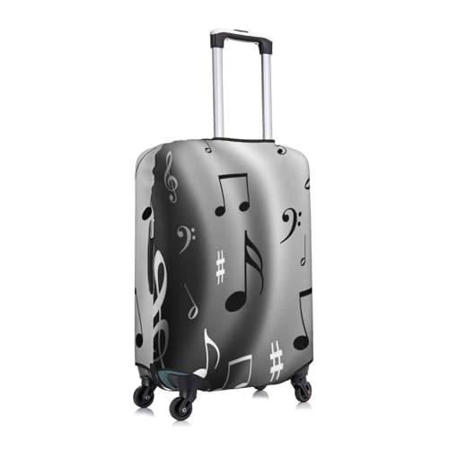 Music Notes Print Print Luggage Suitcase Covers Elastic Washable Luggage Protector Luggage Covers For Suitcase3