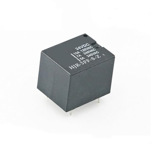 Relé HJR-3FF-SZ-24VDC T73 de alta capacidad 10A con 5 pines para aislamiento seguro en placas PCB