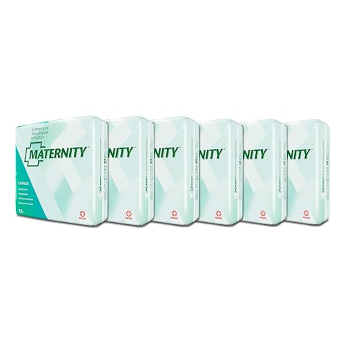 Indas Compresas Tocológicas Maternity de Celulosa Pack de 6 - Confort y Seguridad Postparto, 150 Unidades Total