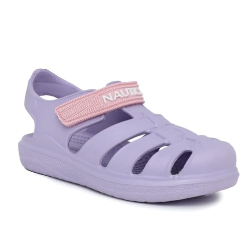 Image of Nautica Kids Closed-Toe Outdoor Sport Casual Sandals - Lightweight, Comfortable Eva Toddler Play Water Shoe -Splashest|Boy - Girl (Little Kid /Toddler)