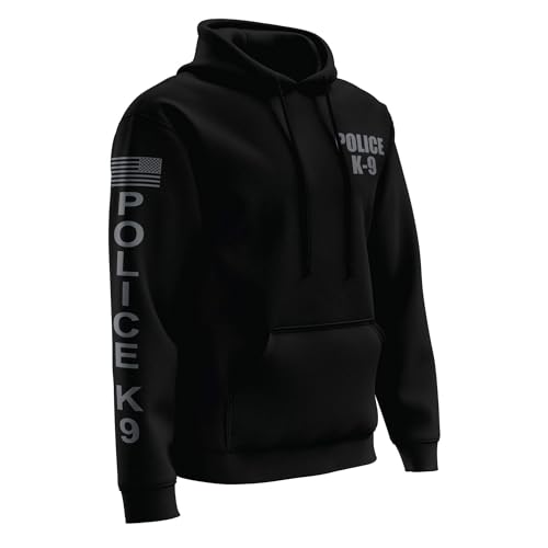 POLICE K9 Performance Hoodie - USA Patriotic Apparel - 100% Polyester for Odor Free, Moisture-Wicking Quick Dry Comfort.4
