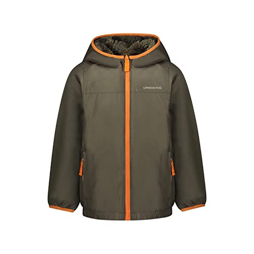 Image of LONDON FOG Boys' Sherpa Reversible Winter Jacket