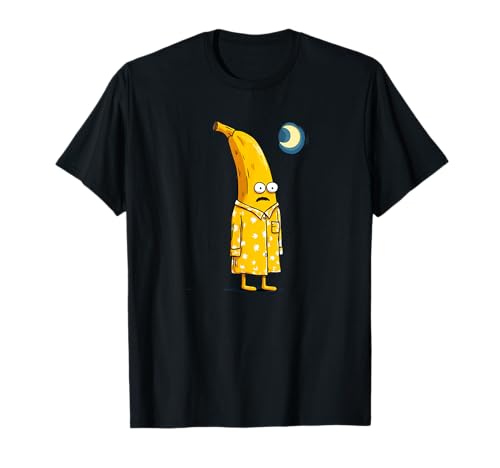 Funny Banana in Yellow Pajama Look T-Shirt